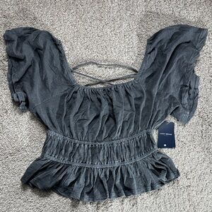 Lucky Brand Charcoal Top